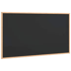 Pizarra con marco de madera maciza de pino negra 100x55 cm