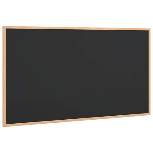 Pizarra con marco de madera maciza de pino negra 100x55 cm