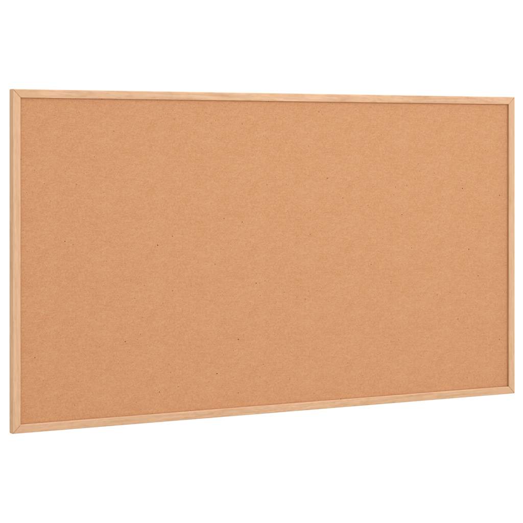 Tablero de corcho con marco de madera de pino macizo 100x55 cm