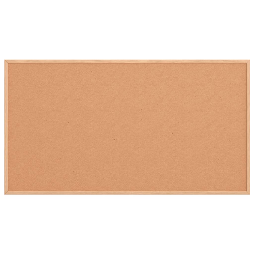 Tablero de corcho con marco de madera de pino macizo 100x55 cm