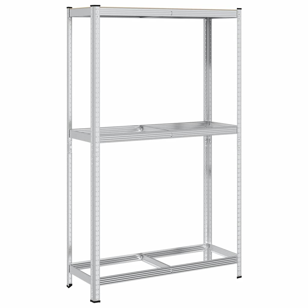 Estante para neumáticos 2 capas madera contrachapada plateado