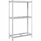 Estante para neumáticos 2 capas madera contrachapada plateado