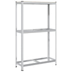 Estante para neumáticos 2 capas madera contrachapada plateado