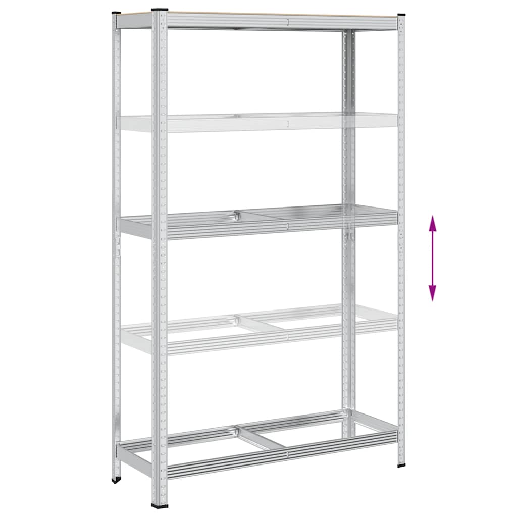 Estante para neumáticos 2 capas madera contrachapada plateado