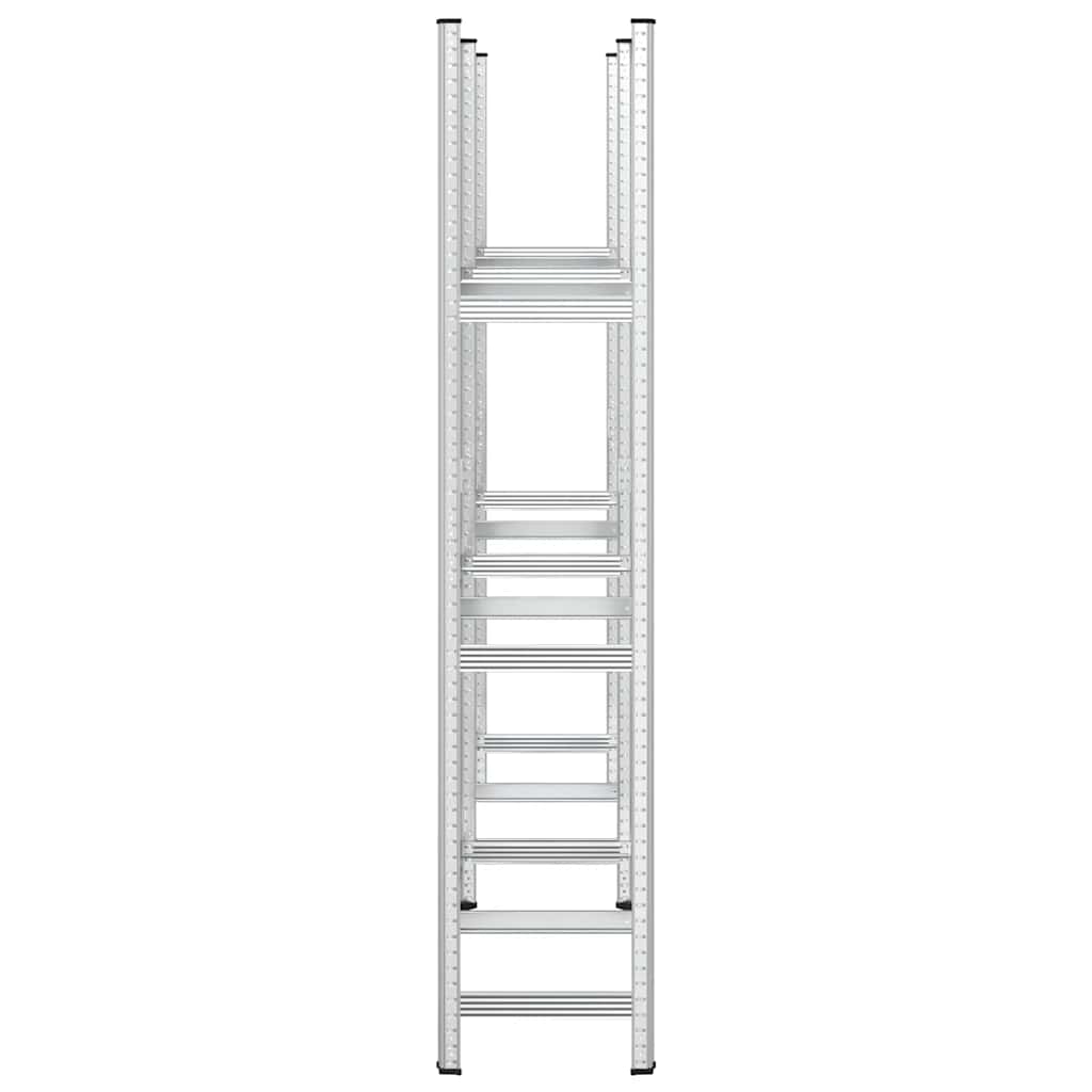 Estantería de 3 capas para neumáticos 2 uds plata 110x40x200 cm