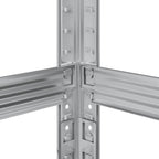 Estantería de 3 capas para neumáticos 2 uds plata 110x40x200 cm