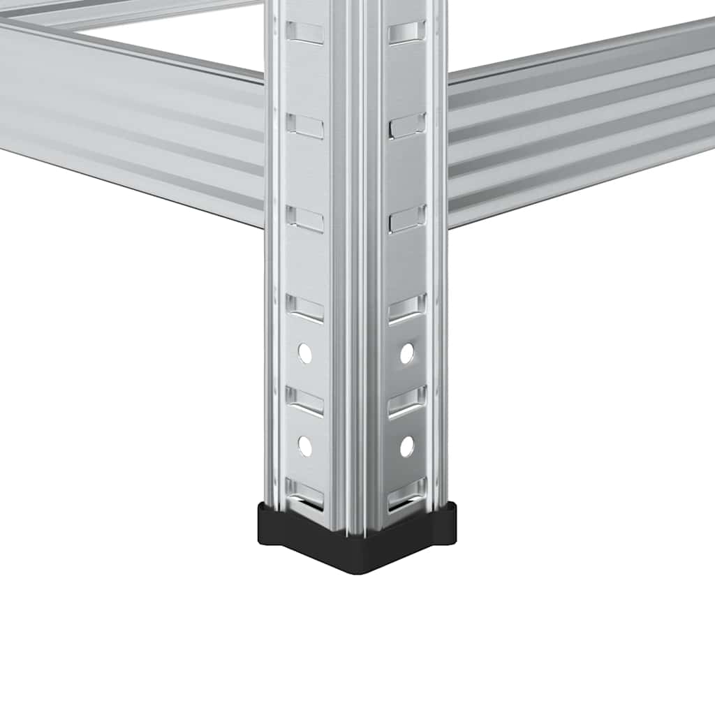 Estantería de 3 capas para neumáticos 2 uds plata 110x40x200 cm
