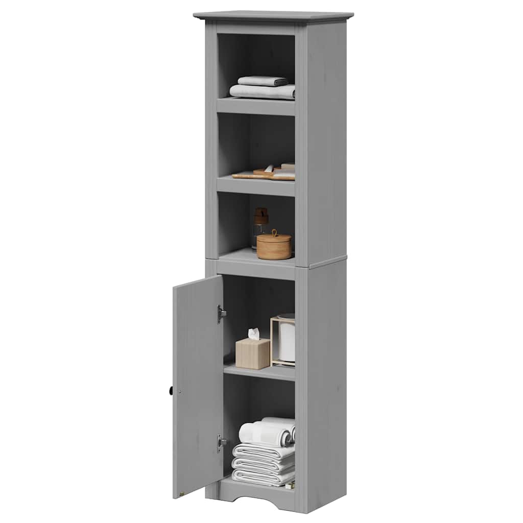 Armario de baño madera maciza de mango 40x30x90 cm
