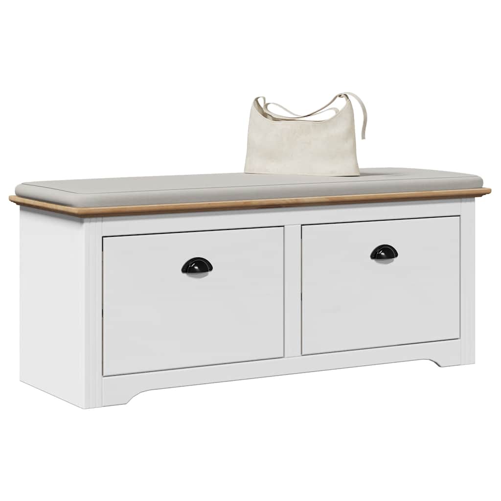 Banco 60x35x45 cm madera maciza de mango rugoso