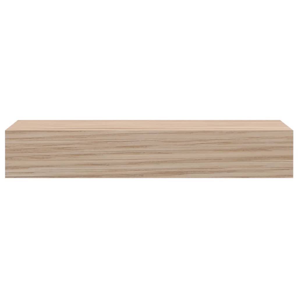 Estantes flotantes 2 uds madera de ingeniería 23x23,5x4 cm