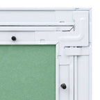 Panel de acceso Verde y Plata 20 x 20 cm Aluminio y Pladur