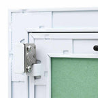 Panel de acceso Verde y Plata 20 x 20 cm Aluminio y Pladur