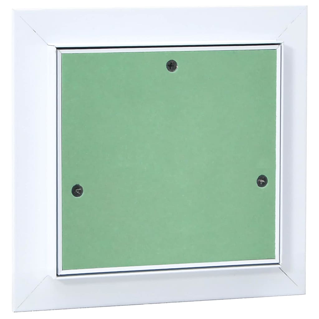 Panel de acceso Verde y Plata 20 x 20 cm Aluminio y Pladur