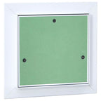 Panel de acceso Verde y Plata 20 x 20 cm Aluminio y Pladur