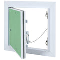 Panel de acceso Verde y Plata 20 x 20 cm Aluminio y Pladur