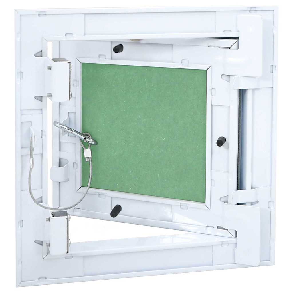 Panel de acceso Verde y Plata 20 x 20 cm Aluminio y Pladur