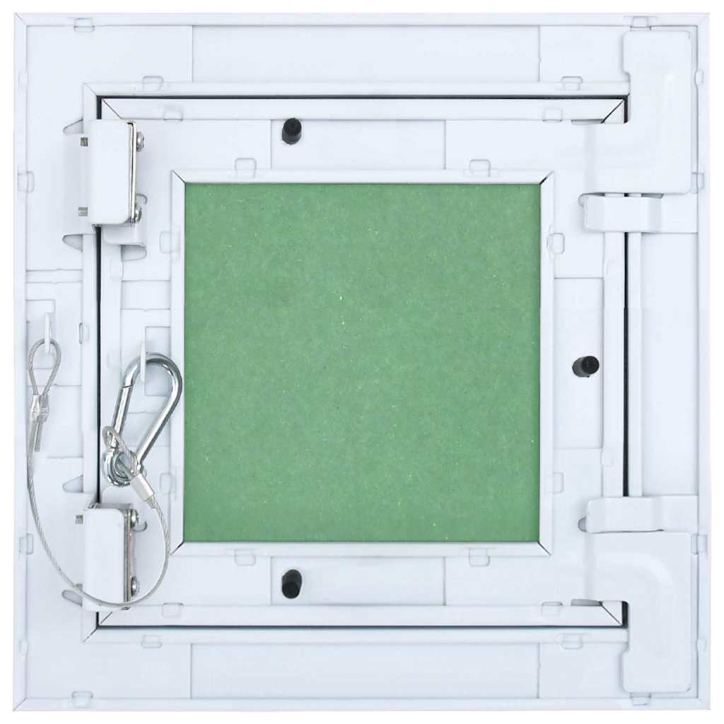 Panel de acceso Verde y Plata 20 x 20 cm Aluminio y Pladur