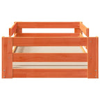 Estructura de cama sin colchón madera de pino marrón 90x200 cm