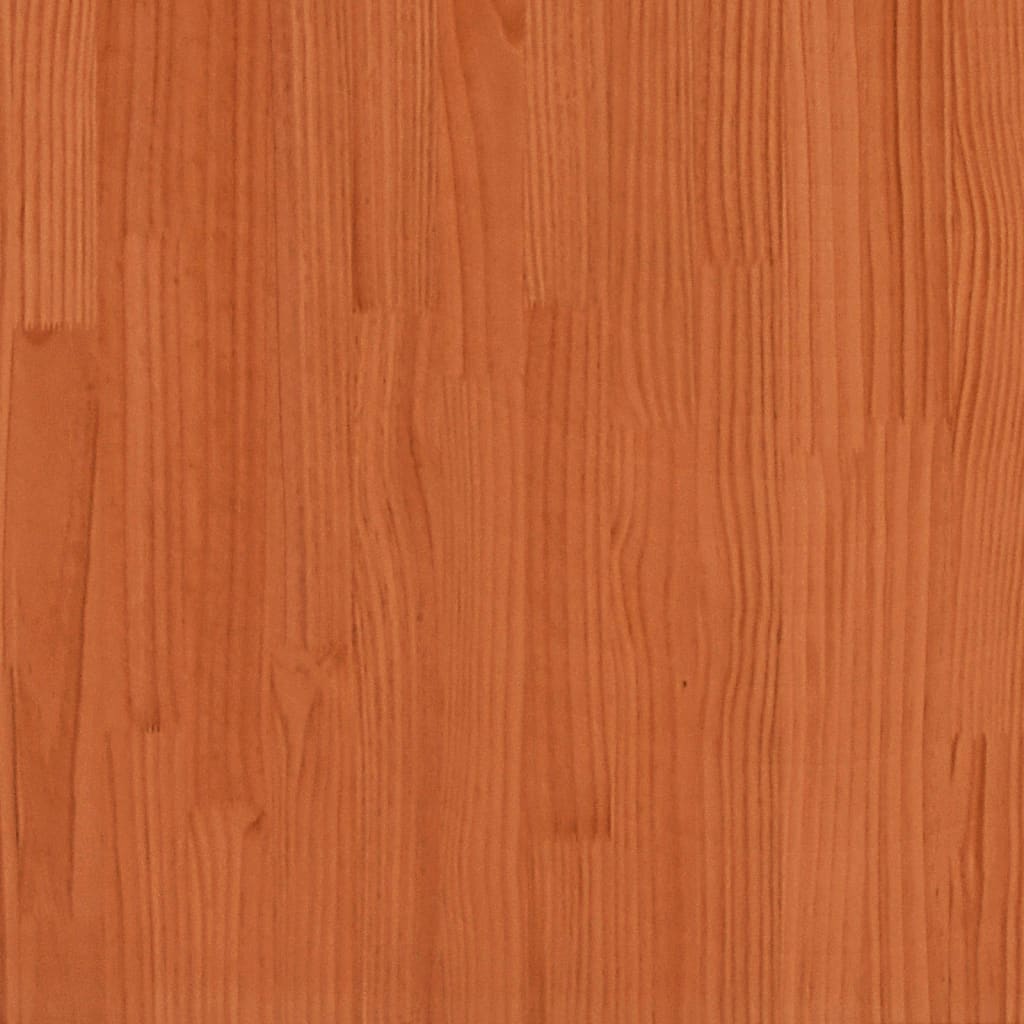 Estructura de cama sin colchón madera de pino marrón 90x200 cm