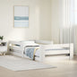 Cama sem colchão madeira maciça pinho castanho cera 80x200 cm