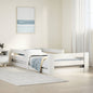 Cama sem colchão madeira maciça pinho castanho cera 80x200 cm