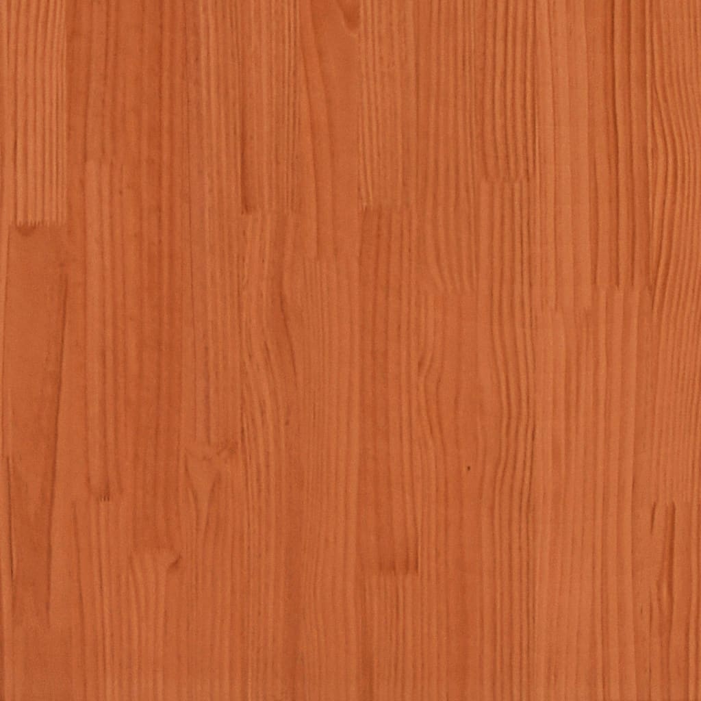 Estructura de cama sin colchón madera maciza marrón 80x160 cm
