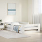 Estructura de cama sin colchón madera de pino marrón 90x200 cm