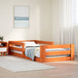 Estructura de cama sin colchón madera de pino marrón 90x200 cm