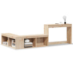 Mesilla de noche con escritorio 232x122x75 cm Madera maciza de pino