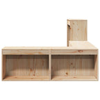 Mesilla de noche con escritorio 232x122x75 cm Madera maciza de pino