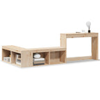 Mueble con escritorio madera maciza pino 222x107x75 cm