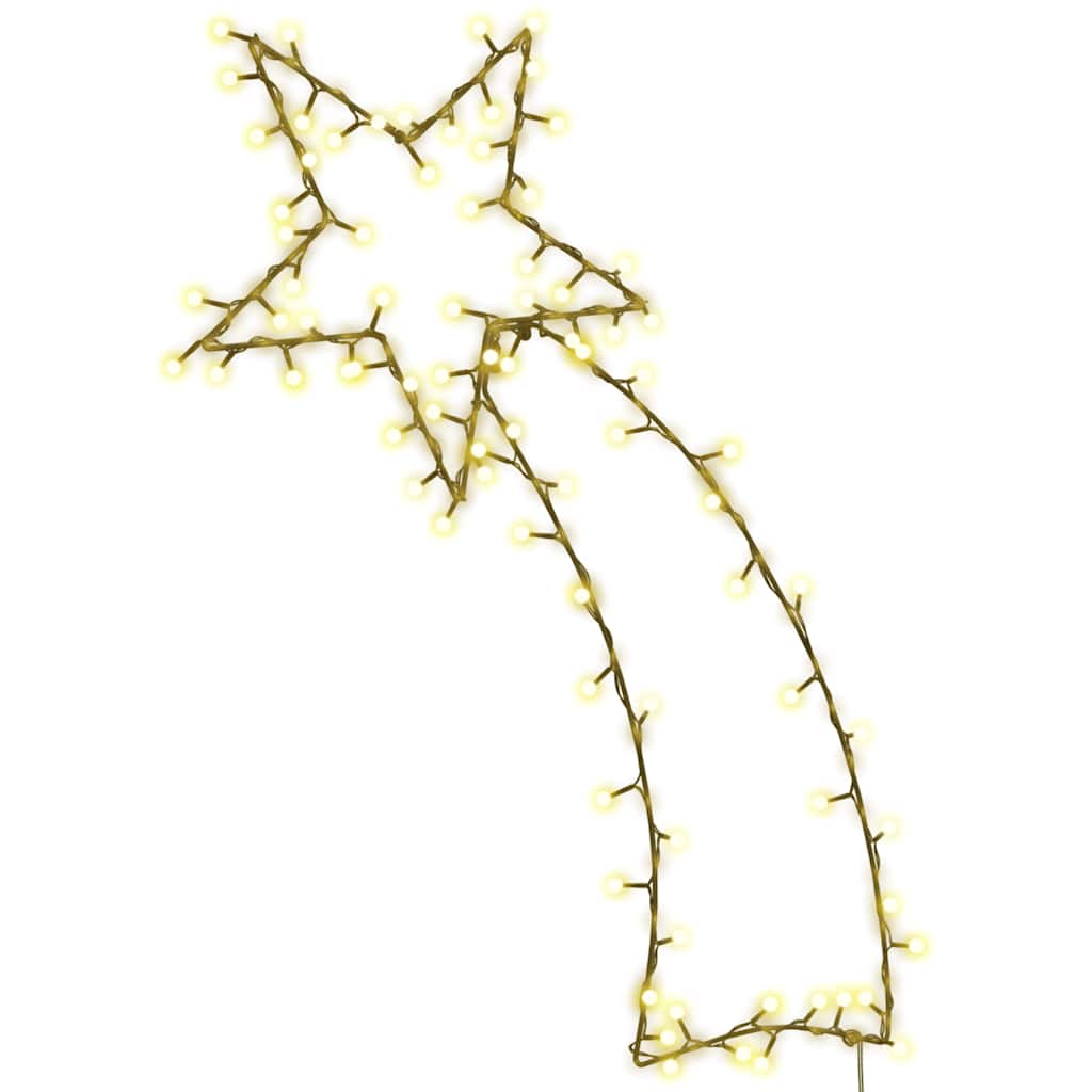 Luces de Navidad Estrella Fugaz Silueta 115 LEDs blanco cálido