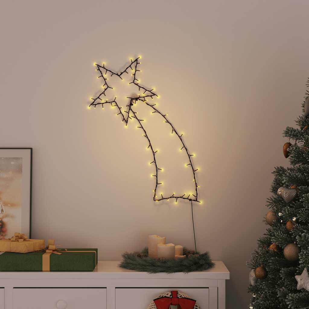 Luces de Navidad Estrella Fugaz Silueta 115 LEDs blanco cálido