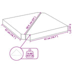 Discos de peso para sombrilla (2 unidades, granito gris, triangulares, 14 kg)