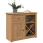 Aparador con cajón PANAMA madera maciza pino 93x40x80 cm