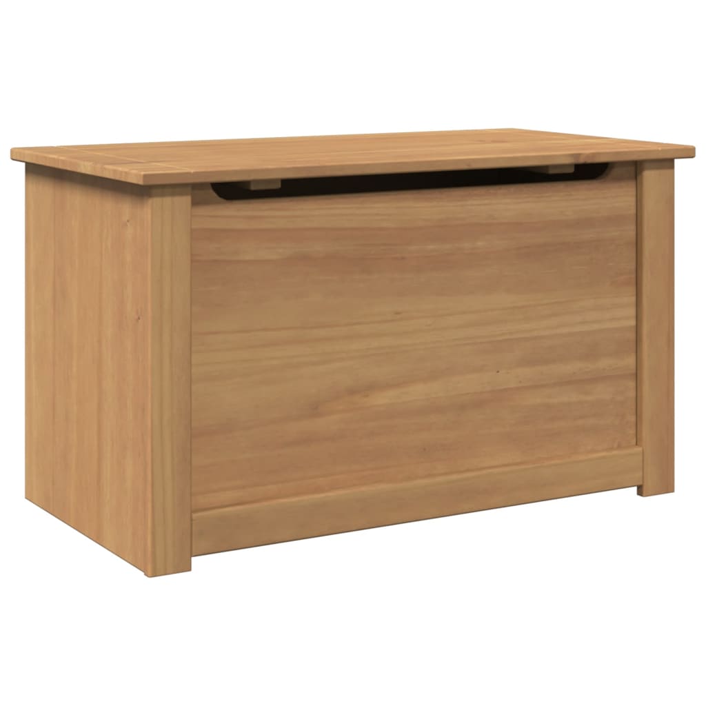 Baúl almacenaje con tapa PANAMA madera maciza pino 79x42x46 cm