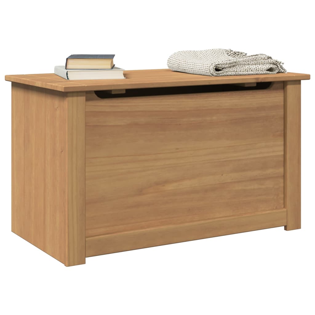 Baúl almacenaje con tapa PANAMA madera maciza pino 79x42x46 cm