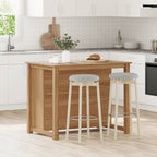 Isla de cocina PANAMA madera maciza pino 112x77x90 cm