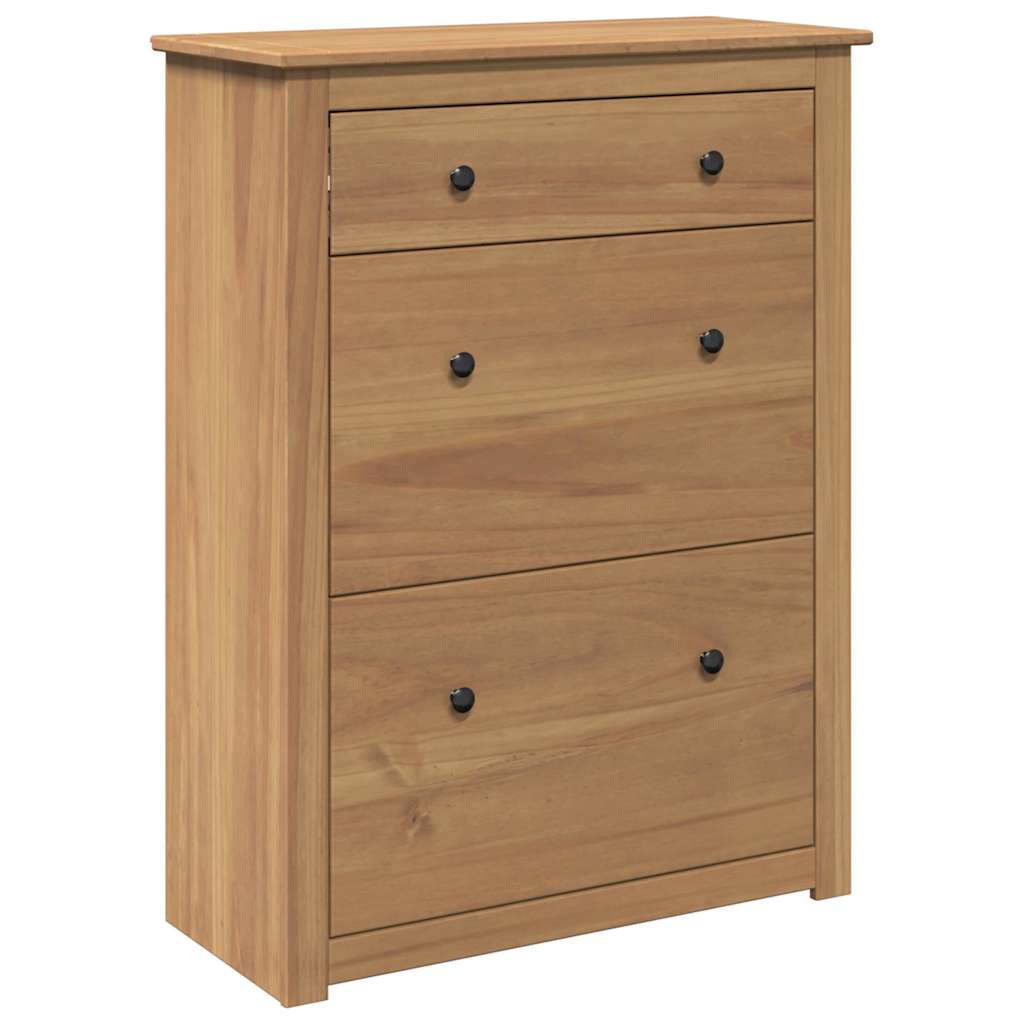 Mueble zapatero PANAMA madera maciza de pino 80x35x105 cm