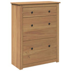 Mueble zapatero PANAMA madera maciza de pino 80x35x105 cm