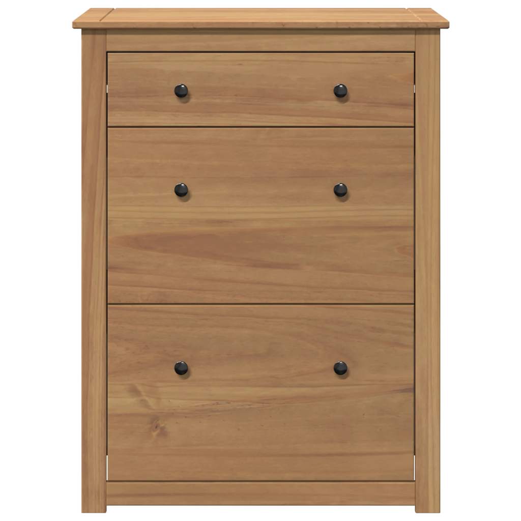 Mueble zapatero PANAMA madera maciza de pino 80x35x105 cm