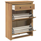 Mueble zapatero PANAMA madera maciza de pino 80x35x105 cm