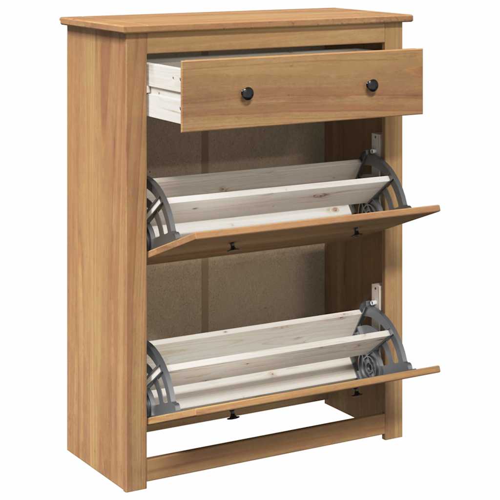 Mueble zapatero PANAMA madera maciza de pino 80x35x105 cm