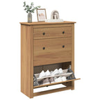 Mueble zapatero PANAMA madera maciza de pino 80x35x105 cm