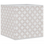 Cajas almacenaje plegables 10 uds no tejida crema 32x32x32 cm