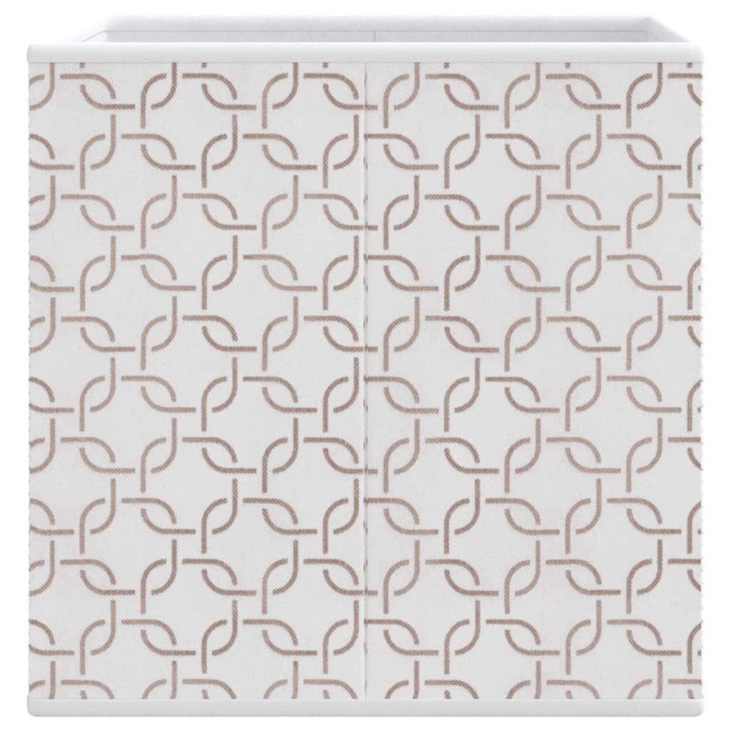 Cajas almacenaje plegables 10 uds no tejida crema 32x32x32 cm