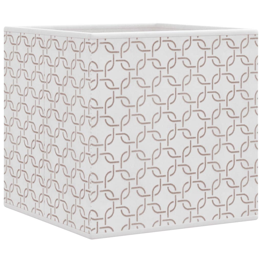 Cajas almacenaje plegables 10 uds no tejida crema 32x32x32 cm
