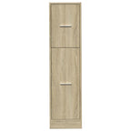 Armario botiquín madera de ingeniería roble Sonoma 30x41x118 cm
