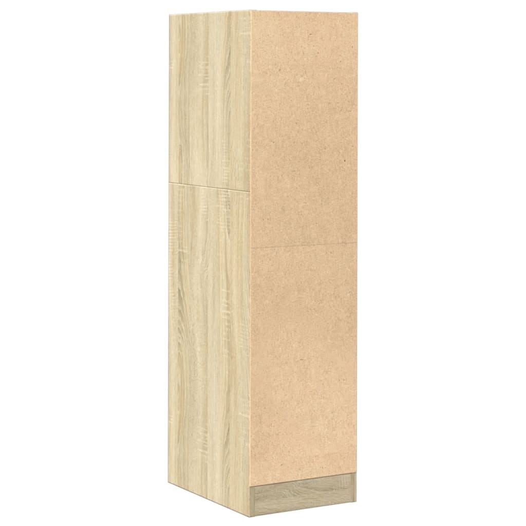 Armario botiquín madera de ingeniería roble Sonoma 30x41x118 cm