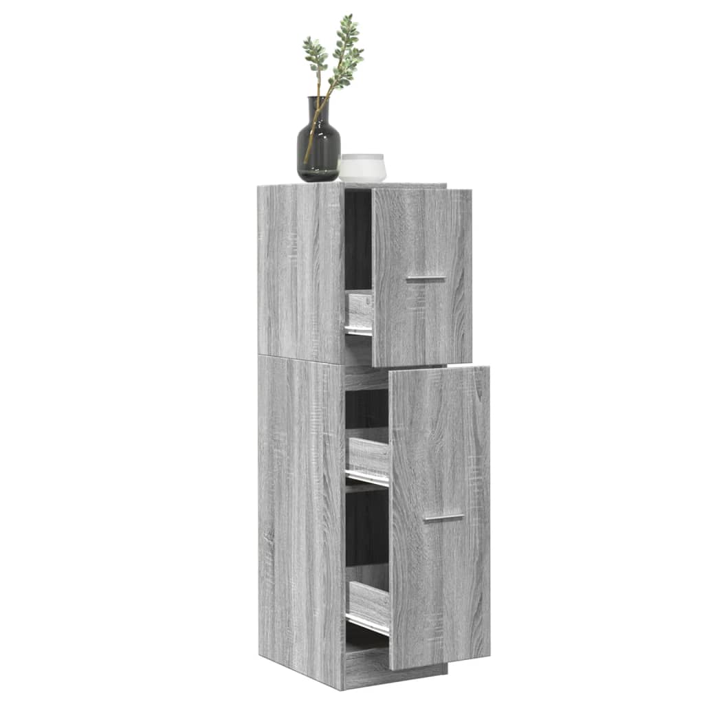 Engineered wood medicine cabinet white 30x41x118 cm